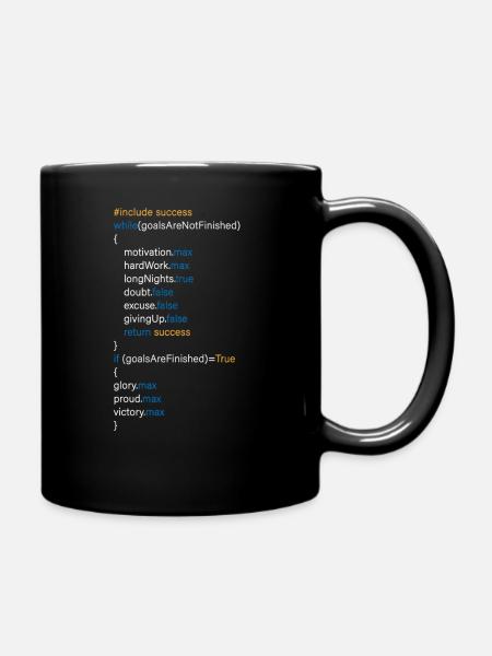 Success - Tasse einfarbig - Schwarz