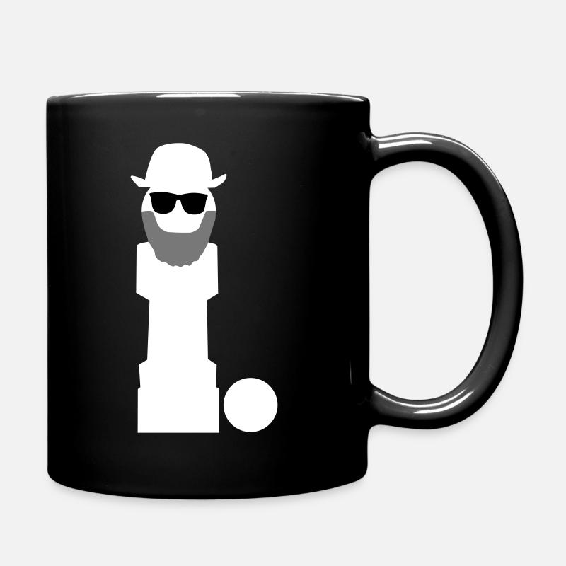 Tischkicker Tischfussball alter Mann Figur Vektor - Tasse einfarbig - Schwarz
