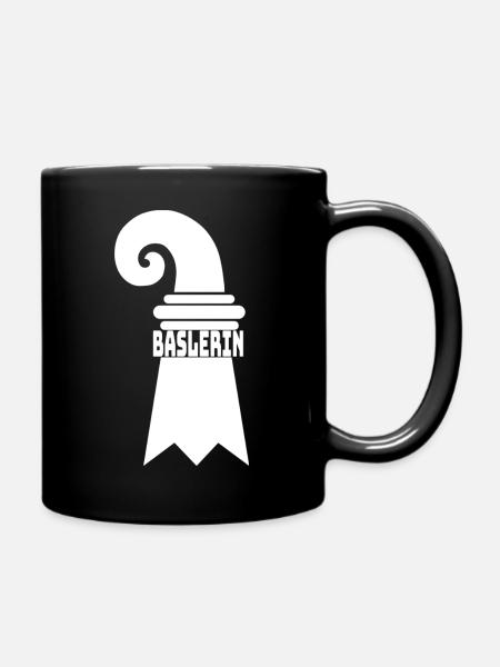 Baslerstab - Tasse einfarbig - Schwarz
