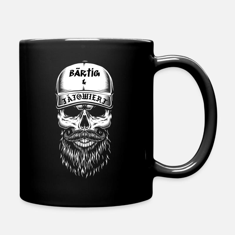 BÄRTIG & TÄTOWIERT - Tasse einfarbig - Schwarz