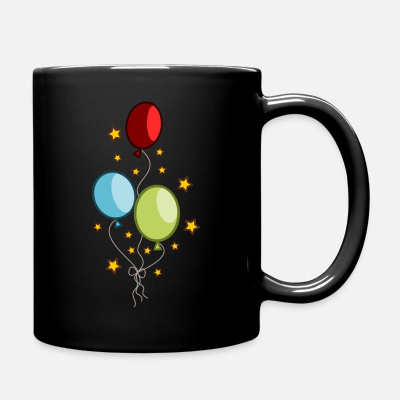 Palloncini colorati - Tazza monocolore - nero
