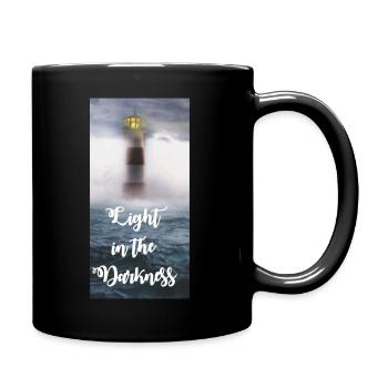 light in the darkness - Mug uni - noir - Droite