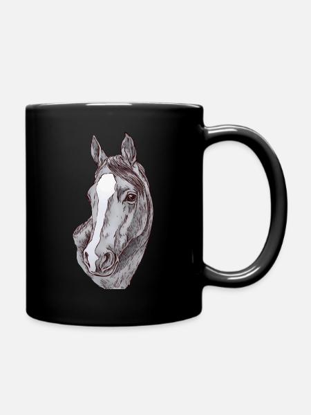 Cheval motif animal motif animal animal - Mug uni - noir