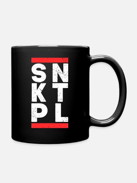 SNKTPL Berlin St. Pauli Sankt Pauli Geschenk - Tasse einfarbig - Schwarz
