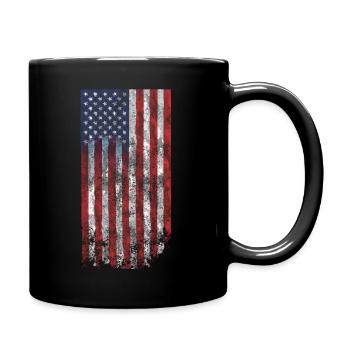 usa flagge armee - Tasse einfarbig - Schwarz - Rechts