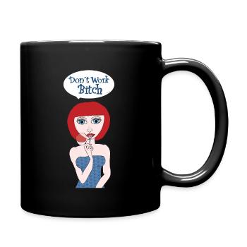 Jule K. Dont´t Work - Tasse einfarbig - Schwarz - Rechts