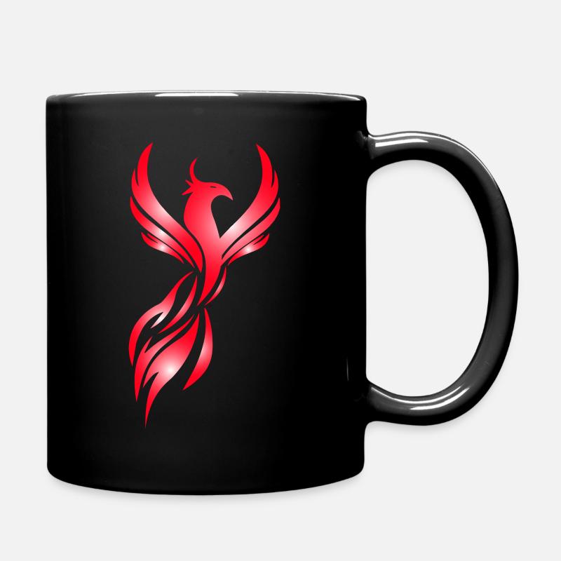 Phönix Geschenk Fantasy Geschenkidee Feuer - Tasse einfarbig - Schwarz