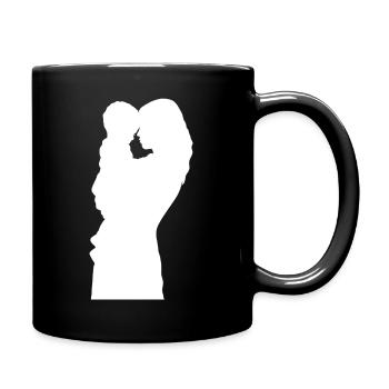 Mutter - Tasse einfarbig - Schwarz - Rechts