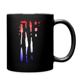 Netherlands Vintage Stripes - Full Colour Mug - black - Right