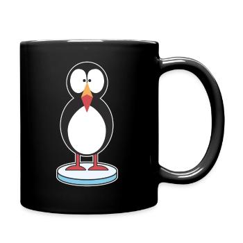 Puffin Papageitaucher Papageientaucher - Tasse einfarbig - Schwarz - Rechts