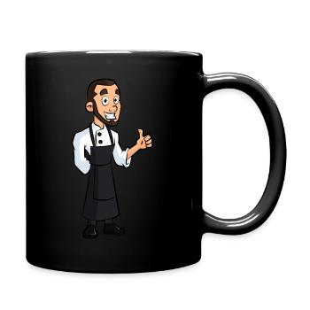 Pouce levé Chef - Mug uni - noir - Droite
