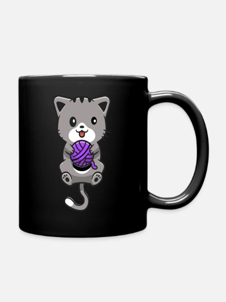 chaton - Mug uni - noir
