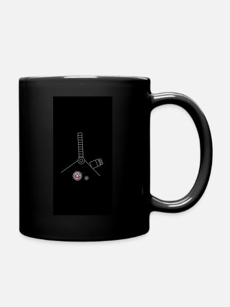 machines fragment 1 - Full Colour Mug - black