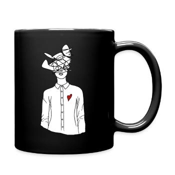 LineArt Femmes V - Mug uni - noir - Droite