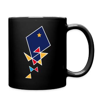 gold_fish - Full Colour Mug - black - Right