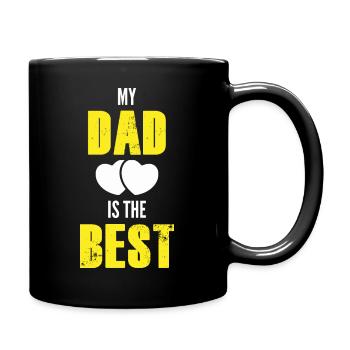 Mon Papa c'est le meilleur / expressions bébé - Mug uni - noir - Droite