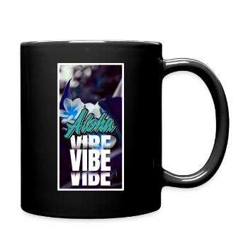 Ambiance fleurie Aloha - Mug uni - noir - Droite