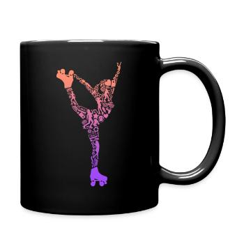 Roller Skates Roller Skates Girls Roller Skating - Full Colour Mug - black - Right