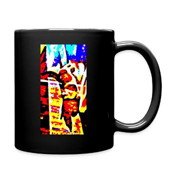 sun splash - Tasse einfarbig - Schwarz - Rechts