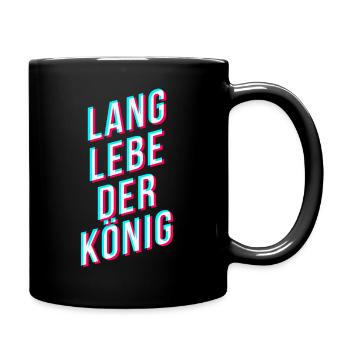 Lang lebe der König - Tiktok Style - Tasse einfarbig - Schwarz - Rechts