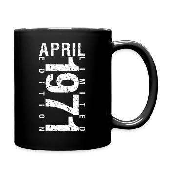 Avril 1971 Avril cadeau anniversaire 1971 - Mug uni - noir - Droite