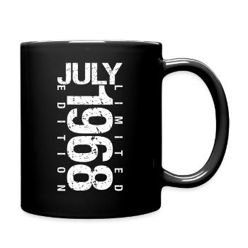 Juli 1968 Juli Geburtstagsgeschenk Juli 1968 - Tasse einfarbig - Schwarz - Rechts