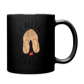 Caleta Beach - Full Colour Mug - black - Right