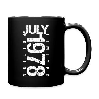 July 1978 July birthday gift July 1978 - Full Colour Mug - black - Right