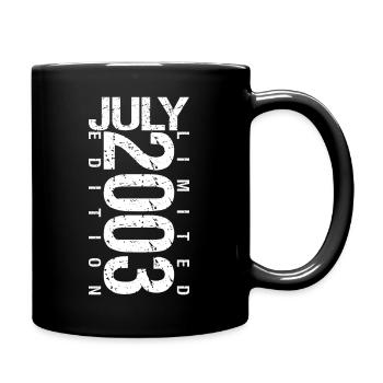 Juillet 2003 Juillet cadeau anniversaire July 2003 - Mug uni - noir - Droite
