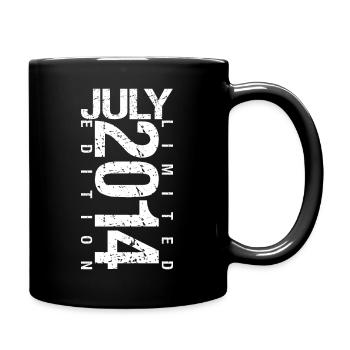 Juli 2014 Juli Geburtstagsgeschenk Juli 2014 - Tasse einfarbig - Schwarz - Rechts