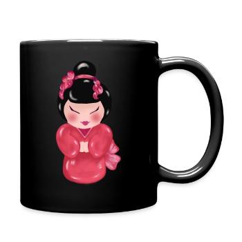 kokeshi1 - Mug uni - noir - Droite