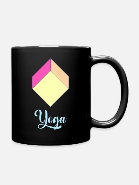 T shirt Logo Yoga pour homme femme - Mug uni - noir