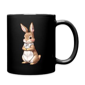 Mignon Lapin Marron 8 - Mug uni - noir - Droite