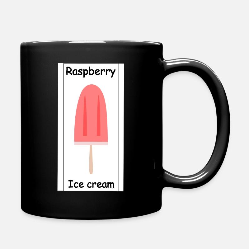 Crème glacée à la framboise - Mug uni - noir