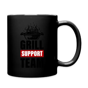 Grill Support Team Grillen - Tasse einfarbig - Schwarz - Rechts