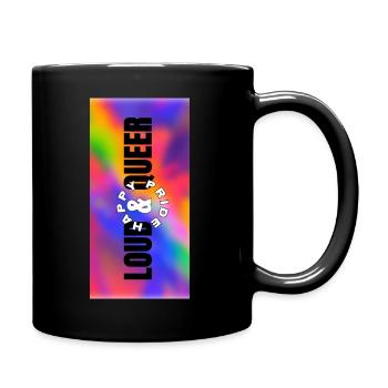 Bruyant et queer ! Bonne fierté ! - Mug uni - noir - Droite