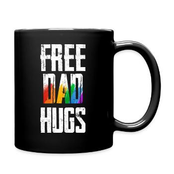 Câlins de papa gratuits - Mug uni - noir - Droite
