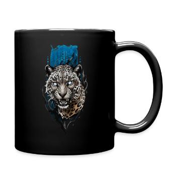Jaguar aux yeux bleus : Mystical Wilderness - Mug uni - noir - Droite