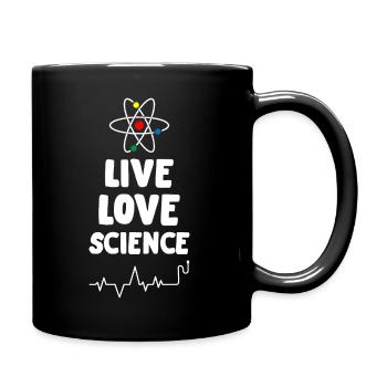 Vivre la science de l’amour - Mug uni - noir - Droite