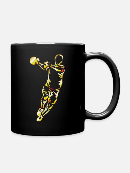 Handball Spieler Handball Geschenk - Tasse einfarbig - Schwarz