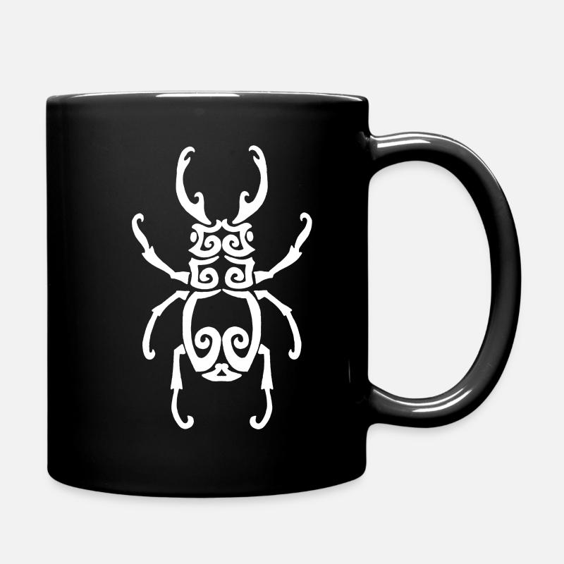 Weißes Insekt - Tasse einfarbig - Schwarz