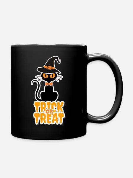 Trick Treat - Tasse einfarbig - Schwarz