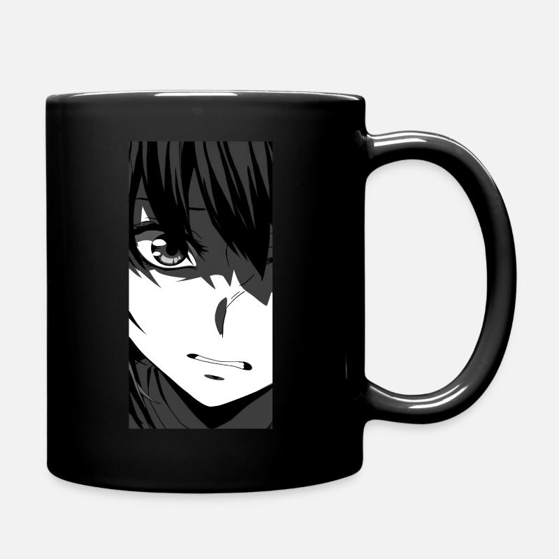 Anime Manga Minimalist Art - Tasse einfarbig - Schwarz