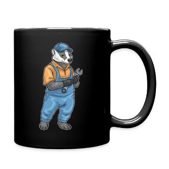 Atelier de clés mécaniques Badger - Mug uni - noir - Droite