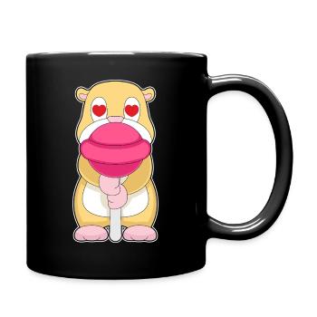 Sucette pour hamster - Mug uni - noir - Droite