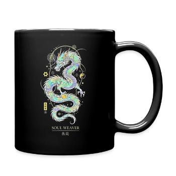 Soul Weaver Dragon Mystic Soul Spirit - Full Colour Mug - black - Right