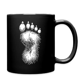 Conception cool de l’empreinte Bigfoot - Mug uni - noir - Droite