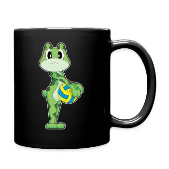 Frog Volleyball Player Volleyball Sports - Full Colour Mug - black - Right