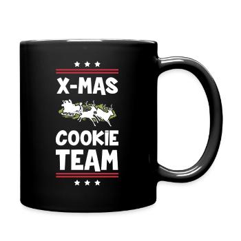 L’équipe des biscuits de Noël - Mug uni - noir - Droite