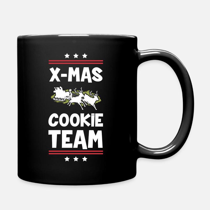 X-Mas Kekse Team - Tasse einfarbig - Schwarz
